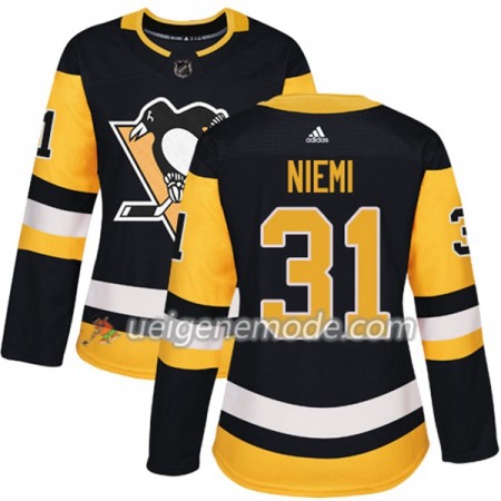 Dame Eishockey Pittsburgh Penguins Trikot Antti Niemi 31 Adidas 2017-2018 Schwarz Authentic